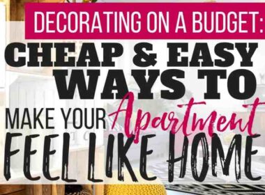 How to decorate my apartment on a budget