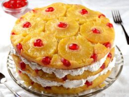 Pineapple cake decorate theme like decorated