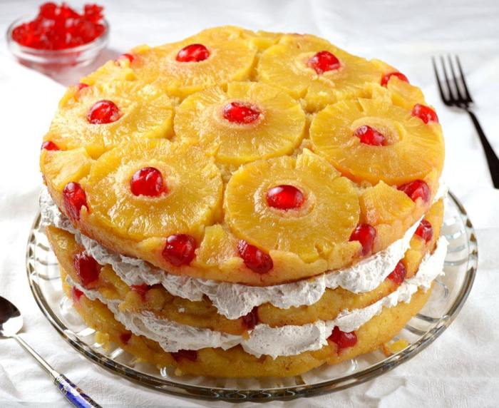 Pineapple cake decorate theme like decorated