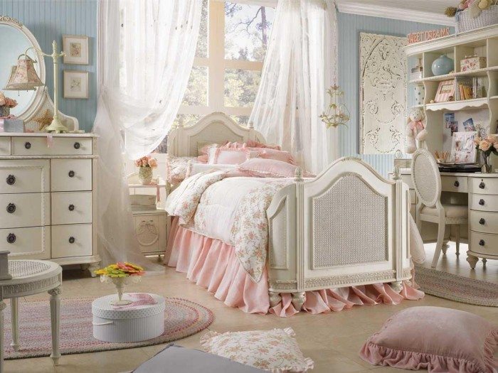 How to decorate a bedroom shabby chic style