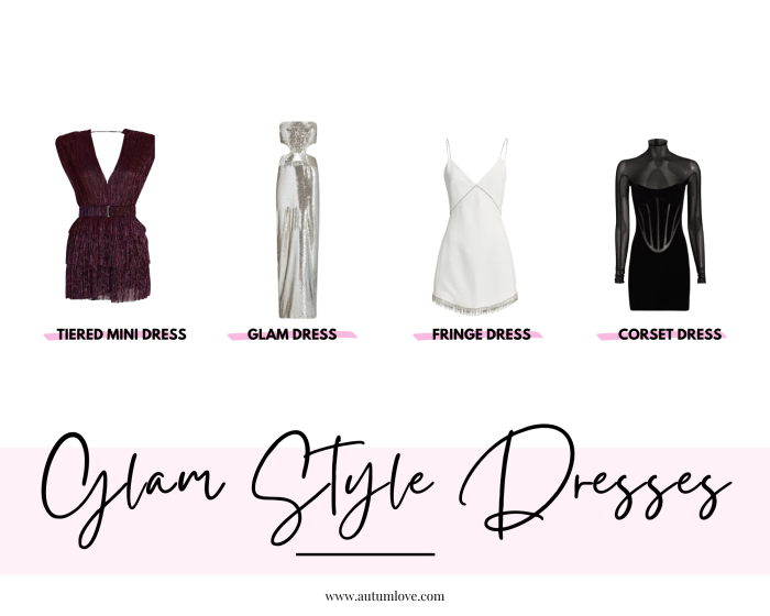 How to dress glamorous style