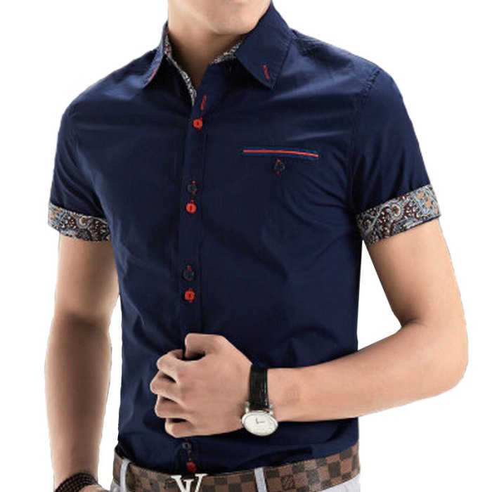 Short sleeve dress shirts mens