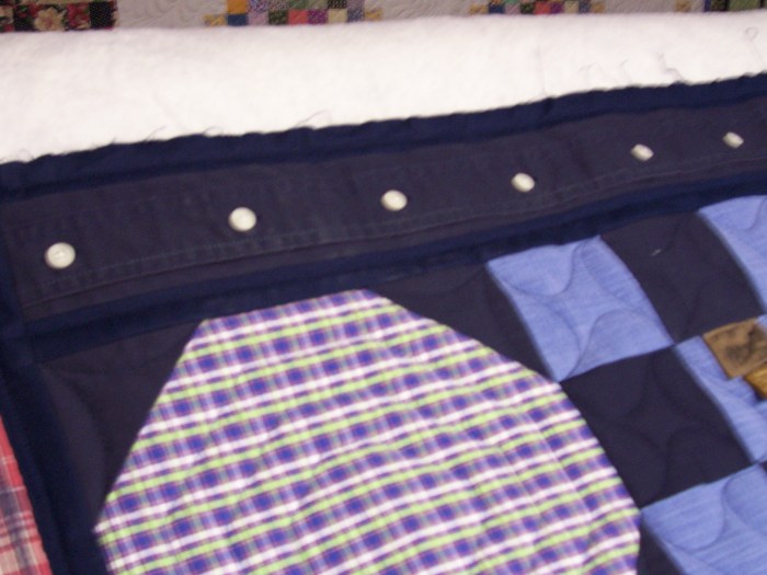 Quilt patterns made from men's dress shirts