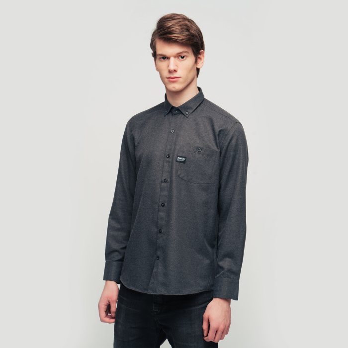 Mens dark grey dress shirt