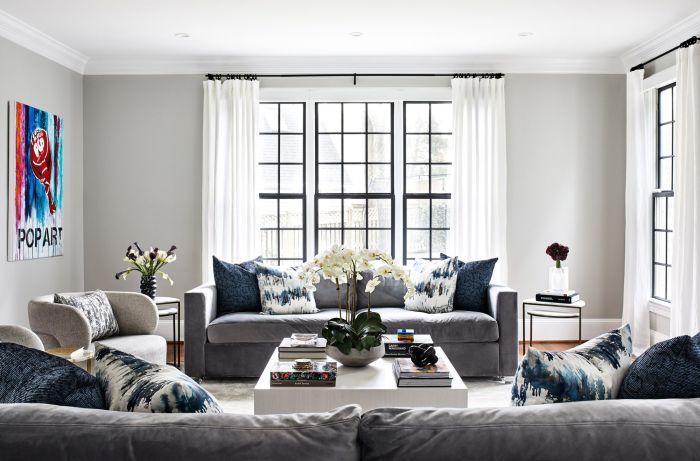 How to decorate a dark gray room