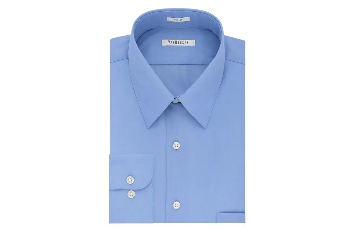 Men's blue checkered dress shirt