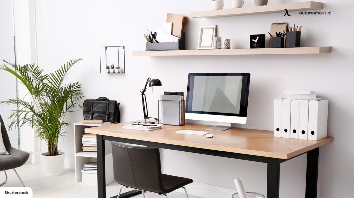 How should you decorate a work office