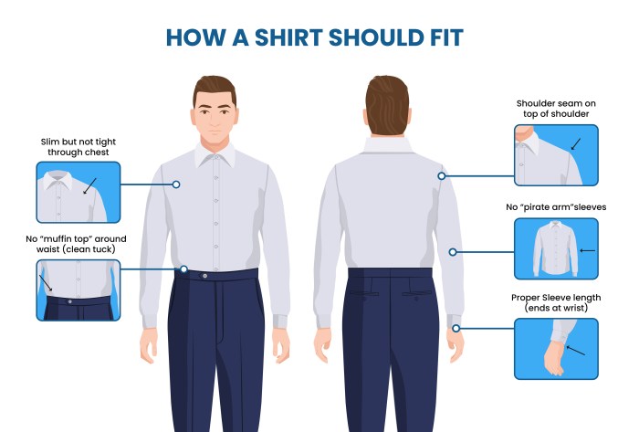 Mens dress shirt measurements guide