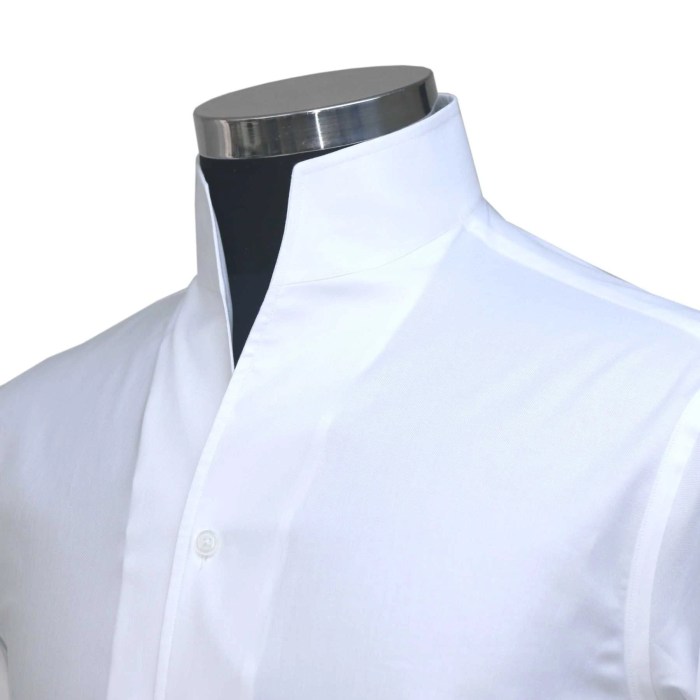 Tall collar mens dress shirts