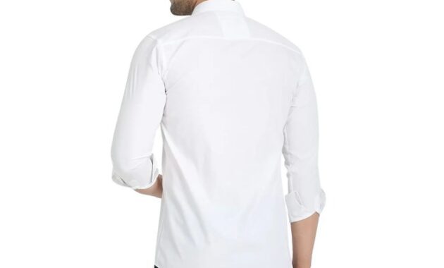 Mens White Cotton Dress Shirts Timeless Elegance and Style