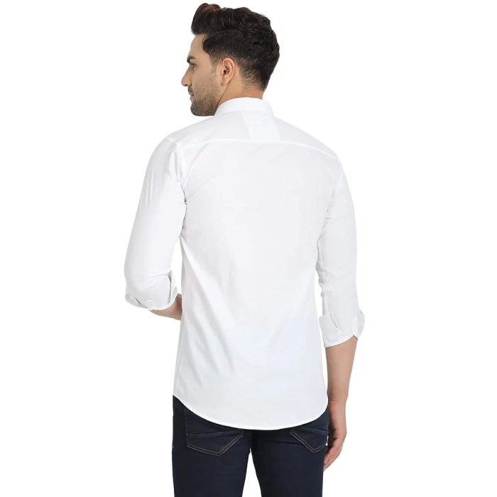 Mens white cotton dress shirts